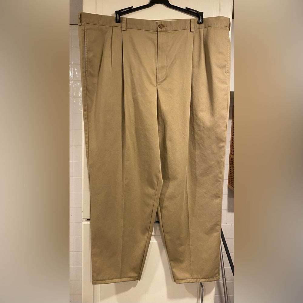 EUC L.L. Bean Men's Khaki Chinos size 46x36
